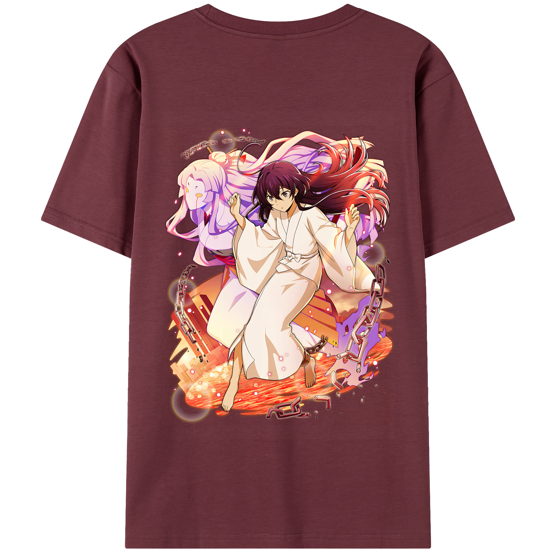（画像用） 文豪ストレイドッグス Bungo Stray Dogs 綿100％半袖Tシャツ（背面プリント）